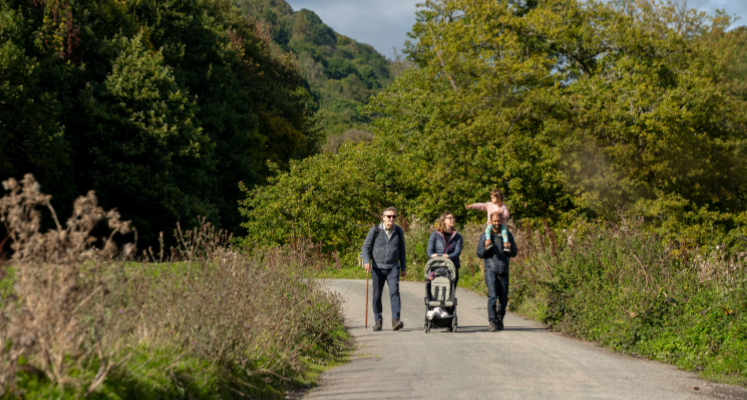 Family walking in the Lake District