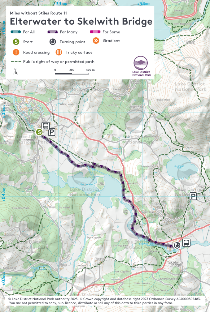 Map of the walk route