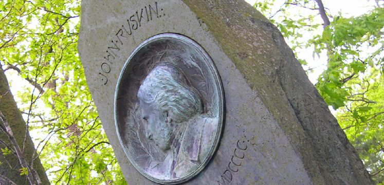 Ruskin memorial by Derwentwater copyright Michael Turner
