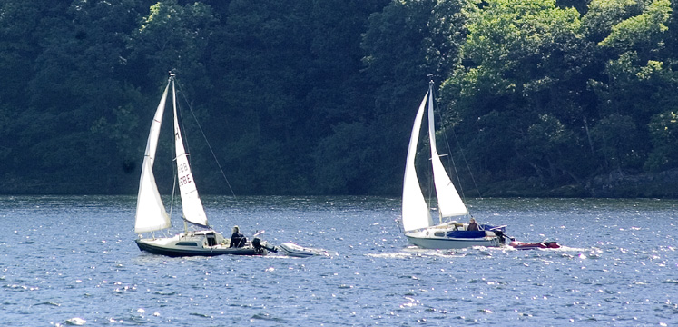 Sailing boats on Windermere copyright Charlie Hedley