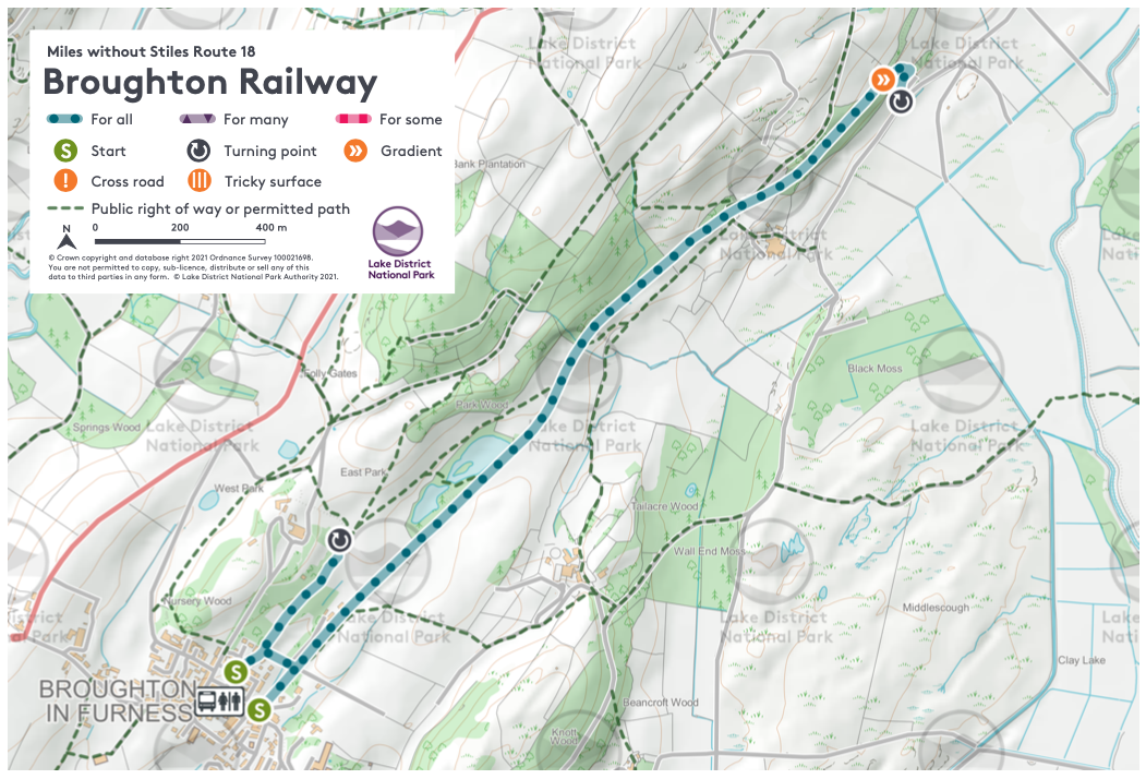 Map of the walk route