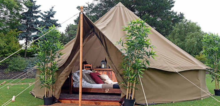 A tepee outside in the Lake District