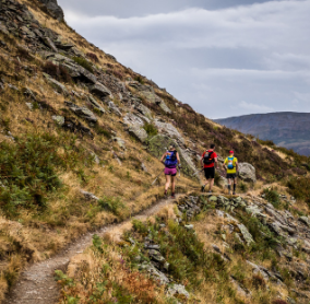 runners on the Ullswater Way 