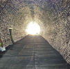 Photo by Cubby Constriction of the ‘Big Tunnel’ which has recently been cleared as part of the reconnection of the Keswick to Threlkeld Railway Trail.