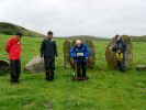 The Lake District Archaeology Volunteer Network carrying out a field survey at Swinside Stone Circle.