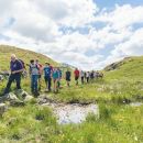 a guided walk group exploring Legburthwaite in the Lake District last summer.