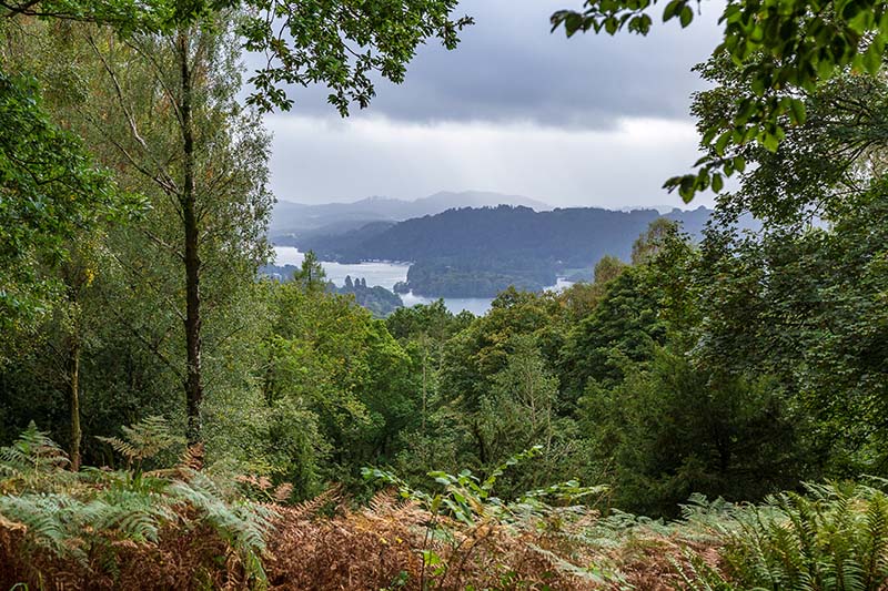 A view of Windermere to the right.