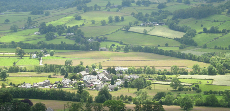 Bampton Grange from Knipe Scar copyright Graham Standring
