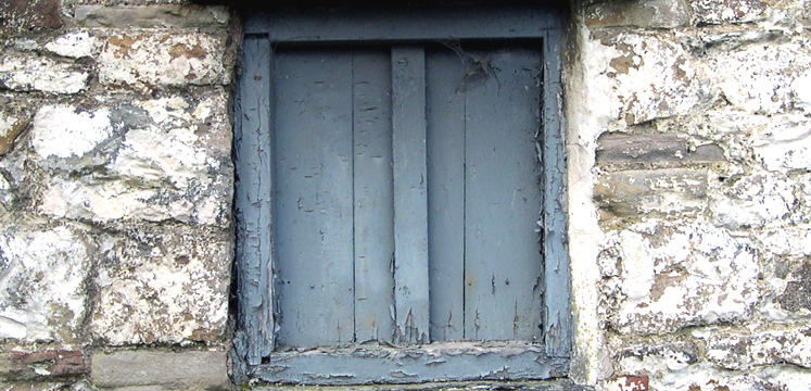 Farmhouse window and shutters copyright Michael Turner
