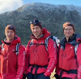 The LAke Districts three Fell Top Assessors at teh launch of teh IWnter season 2019 