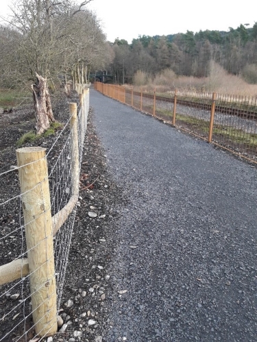 New path along the railway embankment