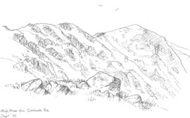 Sketch of High Street copyright Sue Thompson