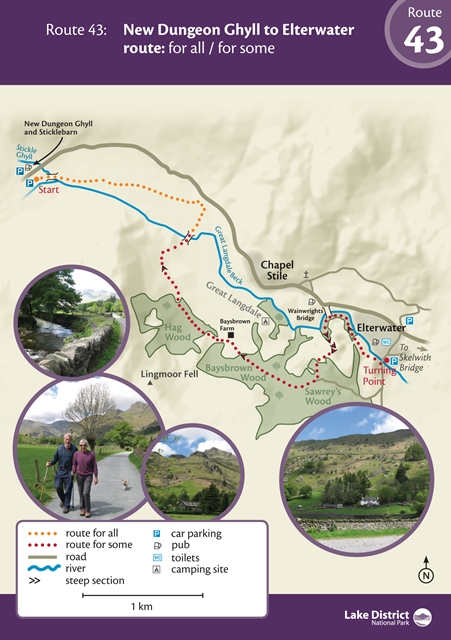 Map of the walk route