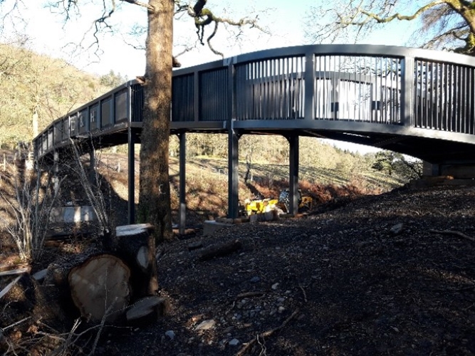 New bridge over the railway