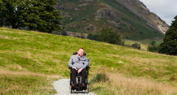 Will on a National Park accessible trail