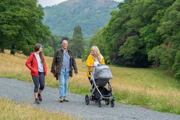 People walking on the West Windermere Way