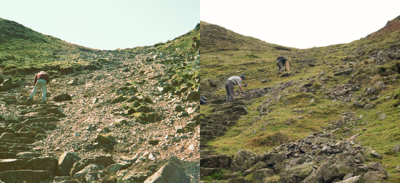 Redacre Gill before and after