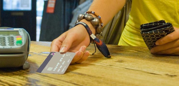 Shopping with a credit card copyright Dave Willis