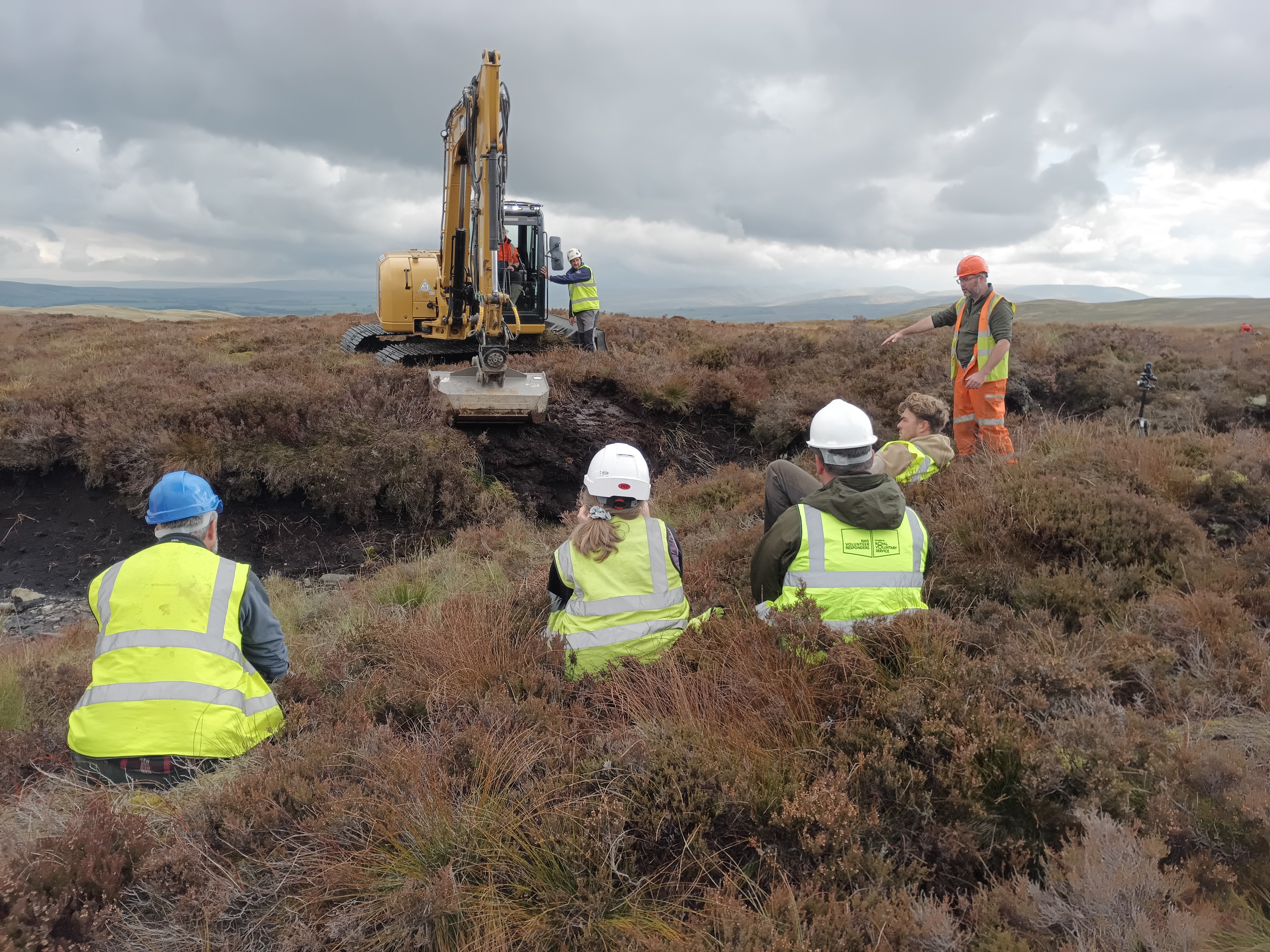 Contractor training event for peatland project; credit Lee Bassett, Ozawa Wildlife