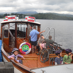 Bike boat from Brockhole