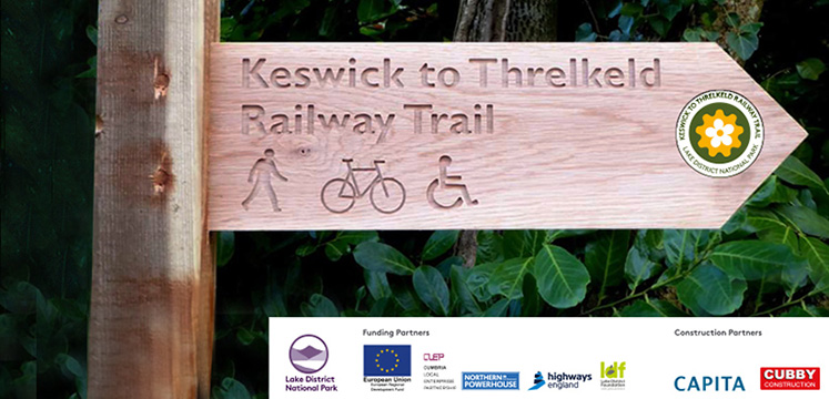 Keswick to Threlkeld signpost