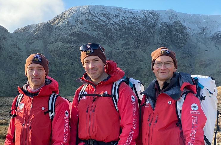 Three Fell Top Assessors at Red Tarn