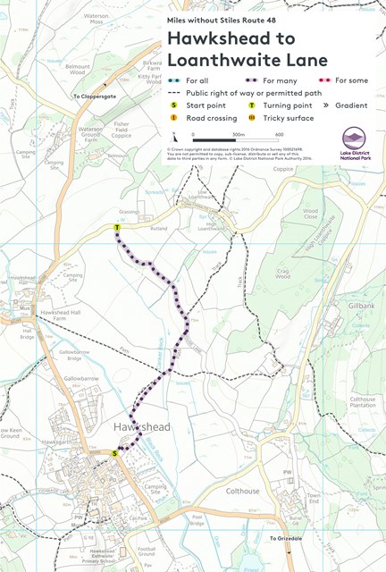 Map of the walk route