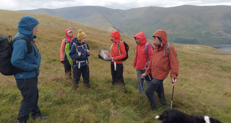 Volunteers and staff in the Lake District