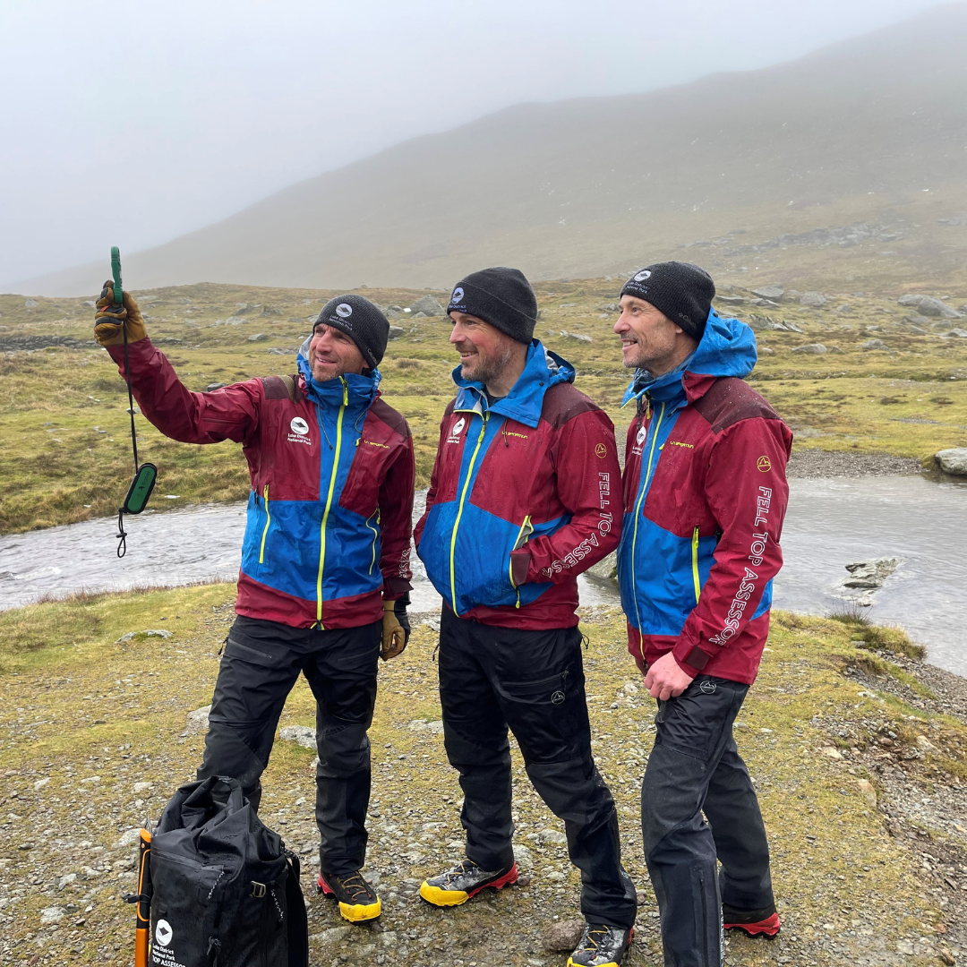 [L-R] Paddy Cave, Zac Poulton and Jim Evans, LDNPA Fell Top Assessors
