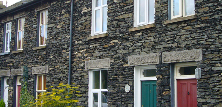 Row of cottages in Staveley copyright LDNPA
