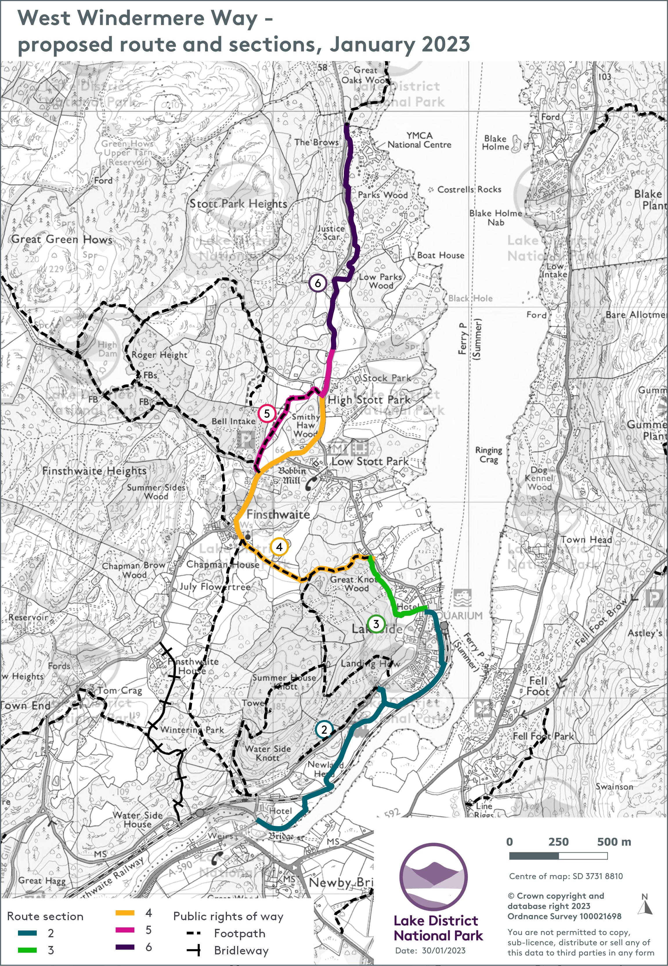 West Windermere Way map