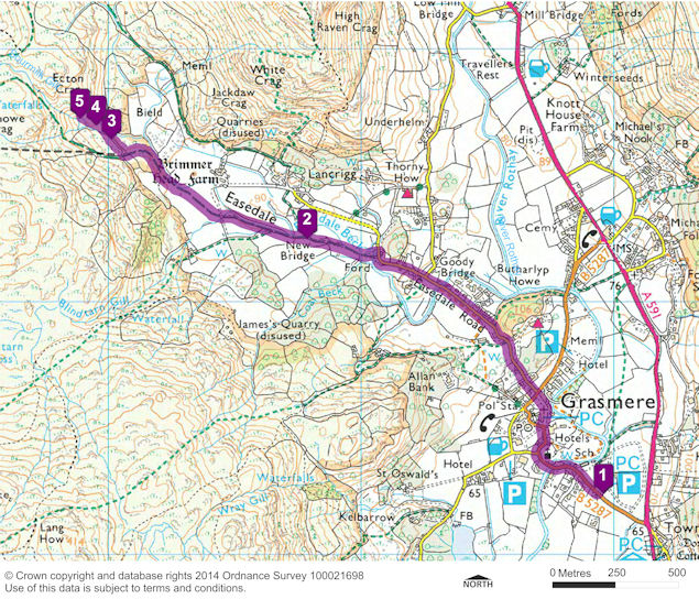 Feel the Force Audio Trail Walk route map