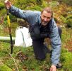 John Muir Award Manager for Cumbria, Graham Watson, celebrating the two-year contract renewal in the Lake District following the popularity of the conservation award.