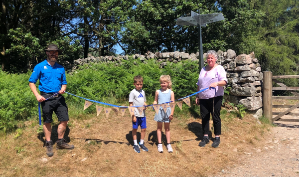 Area Ranger Adam Phillips officially opens the Eskdale Trail 