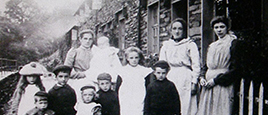 A mining family at Catbank, Coniston 1871
