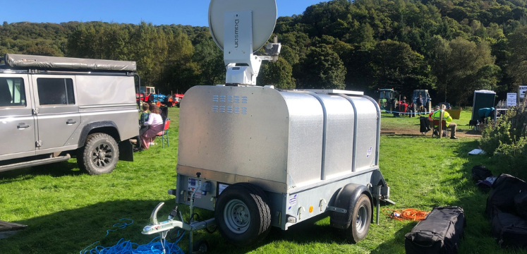 The mobile satellite at Eskdale Show