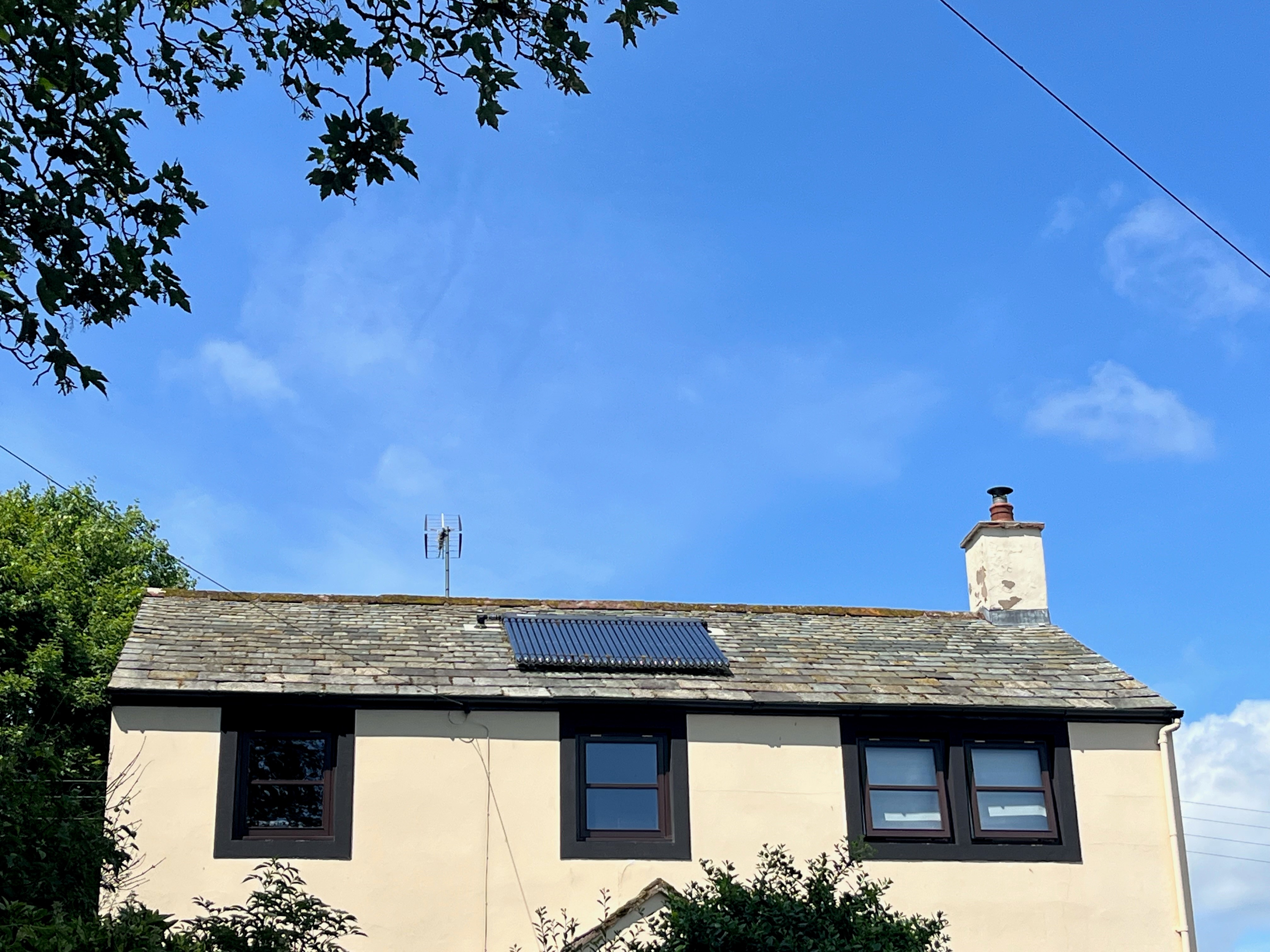 Slate in Askham with solar thermal