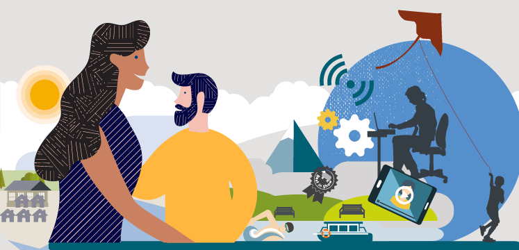 Illustration for communities and economy