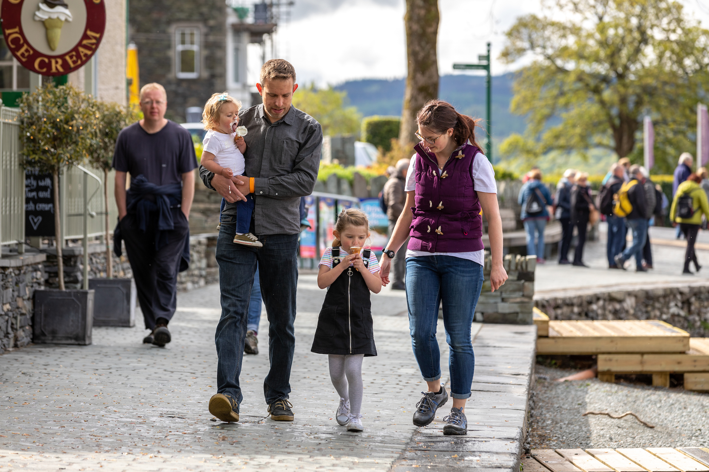 Family at Windermere - Cumbria Tourism