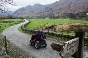 Lake District Mobility's Karen Smith using Miles without Stiles Route 43