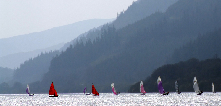 Sailing boats racing on Bassenthwaite copyright Michael Turner