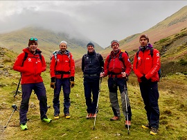 The Fell Top Assessors with Mountain Rescue and LDNPA Chief Executive.